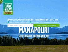 Tablet Screenshot of manapouri.com